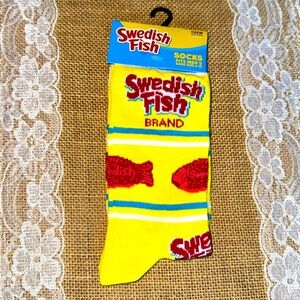 Swedish Fish Silly Funny Novelty Crew Socks